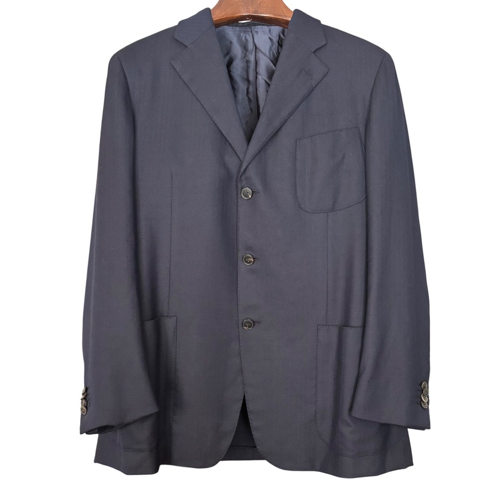 Ermenegildo Zegna Napoli Couture | 15 Milmil 15 | Wool Blazer | Navy | 42R US